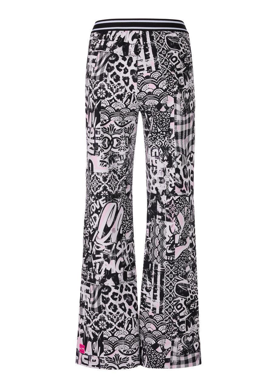 MARC CAIN SPORTS Soft Lilac New Washington Trousers With Print
